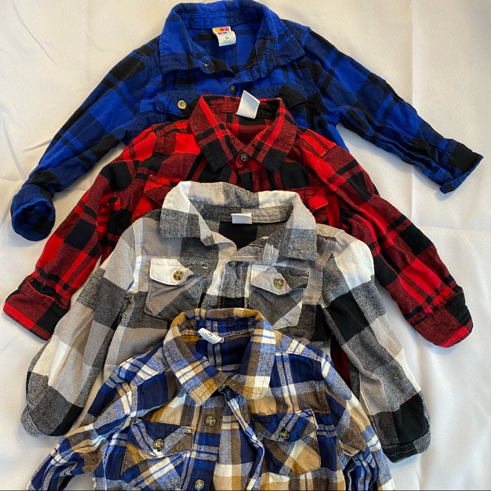 3T Flannel Bundle x4 -Healthtex